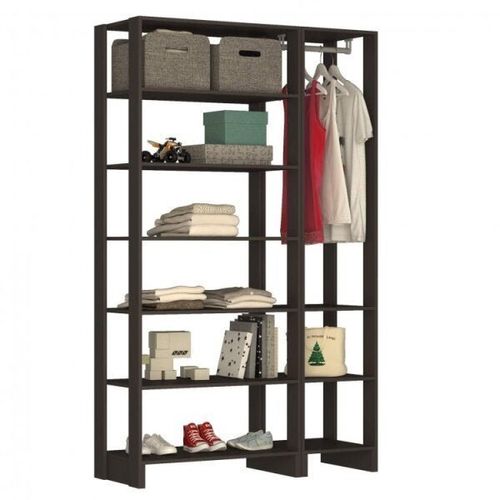 Estante Closet Yes 120cm com 9 Prateleiras - Grafite