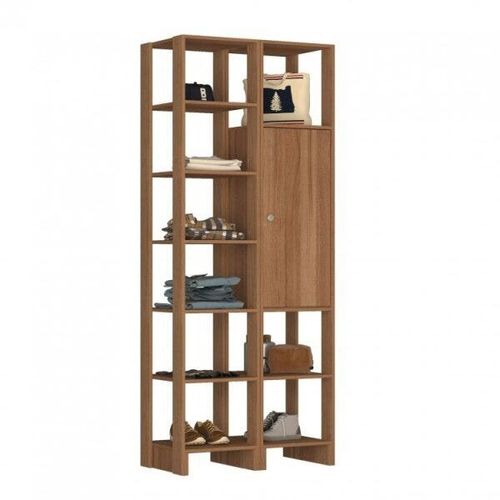 Estante Closet Yes 80cm com 1 Porta e 9 Nichos - Montana