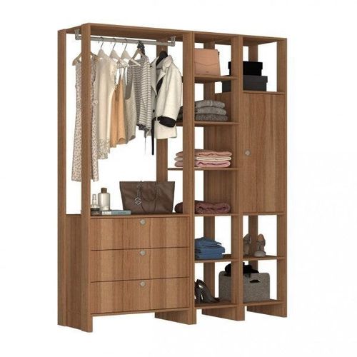 Estante Closet Yes com 3 Gavetas e 9 Nichos - Montana