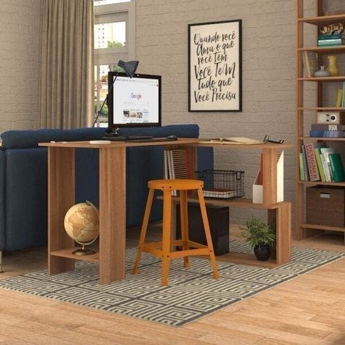 Escrivaninha Mesa Escritório 120cm Tampo Giratório Montana Montana
