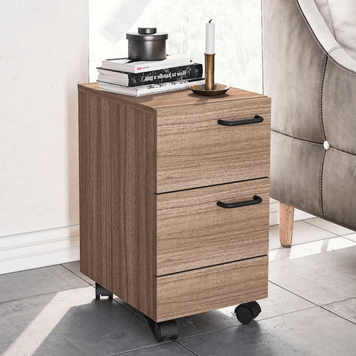 Gaveteiro para Escritório Osaka com 2 Gaveta - Castanho