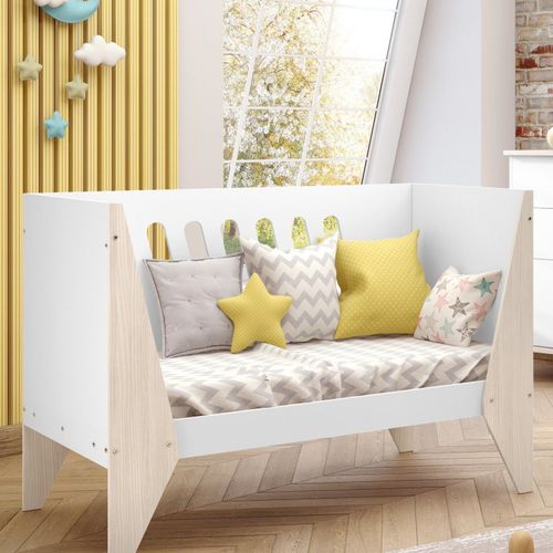 Berço Mini Cama Hope - Branco/Natural