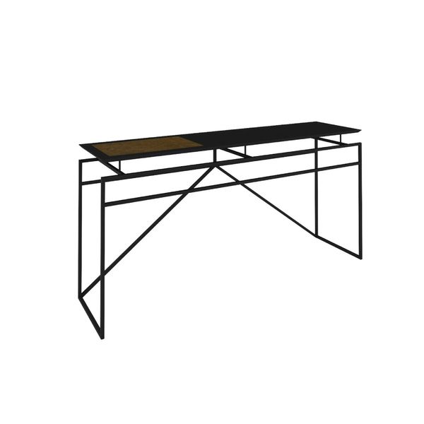 Aparador Retangular Marselha 160 cm - Preto
