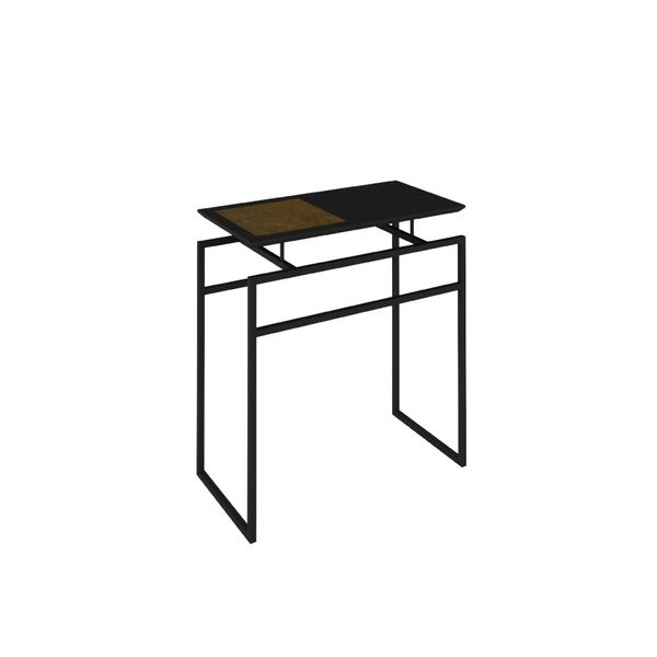 Mesa Lateral Retangular Marselha 60 cm - Preto