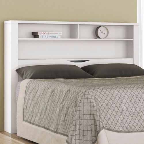 Cabeceira Casal Invicta com Baú Santos Andirá Branco