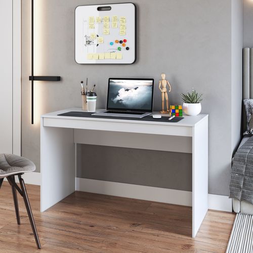 Escrivaninha Mesa Escritório Mesa Gamer B23 120cm Branca Branca