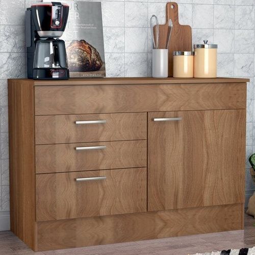 Balcão para Cozinha com 2 Portas e 2 Gavetas - Montana