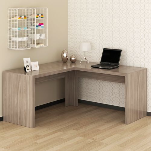 Mesa de Escritório de Canto - Carvalho