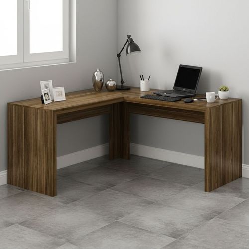 Mesa de Escritório de Canto - Nogal