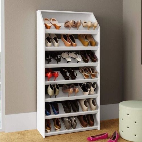 Sapateira Vertical 7 Prateleiras Sa3403 Branco