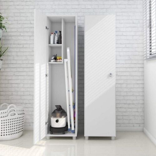 Armário Multiuso 1 Porta Cozinha / Área de serviço Branco