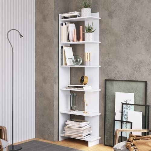 Estante Livreiro com 6 Prateleiras - Branco