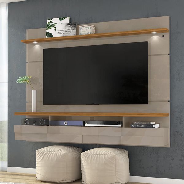 Rack Suspenso Lana para TV de até 60"- Natural/Fendi