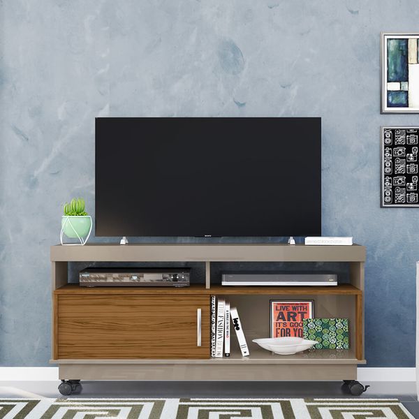 Rack Artur para TV de até 50"- Natural/Fendi