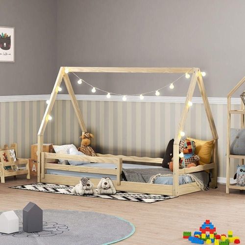 Cama Infantil Montessoriano com Telhado VI - Casatema