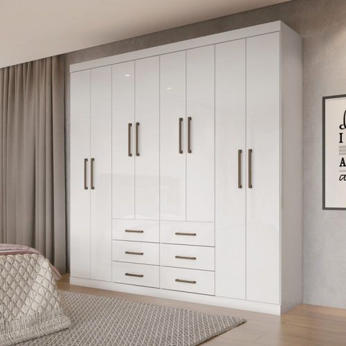 Guarda Roupa Liverpool com 8 Portas - Branco