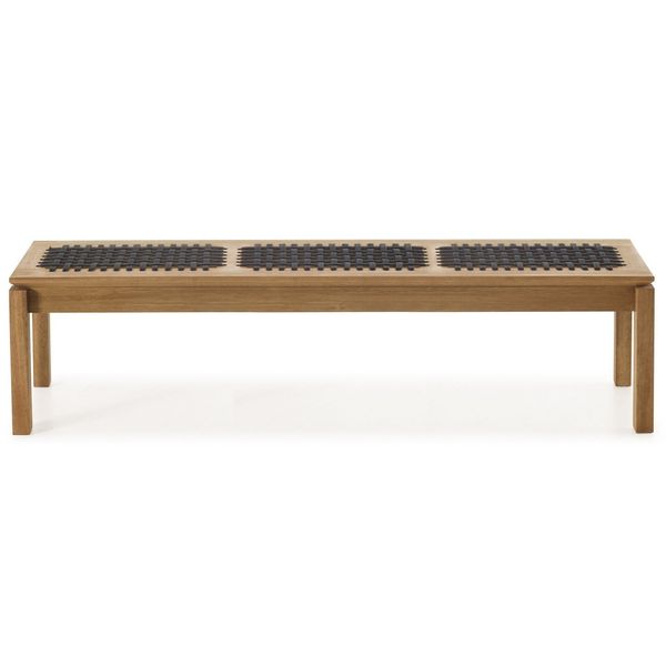 Banco em Madeira e Corda Náutica180x37cm Traço Stain Jatobá