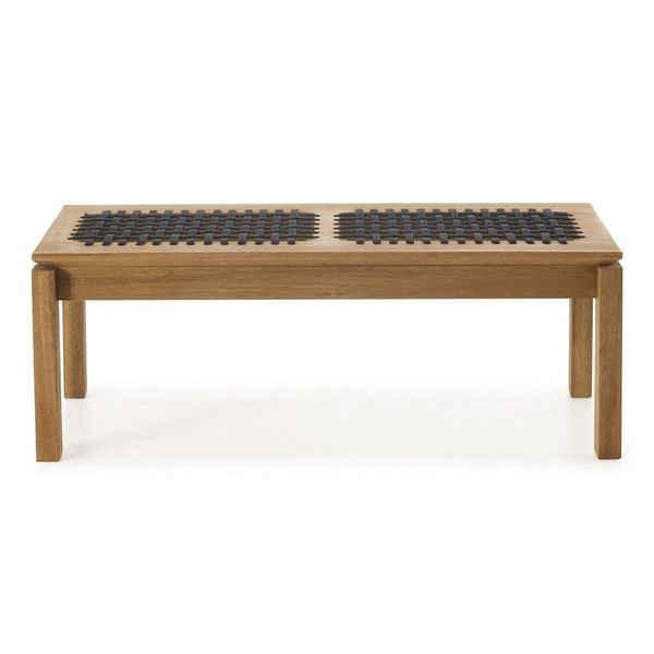 Banco em Madeira e Corda Náutica Traço 140x37cm Stain Jatobá