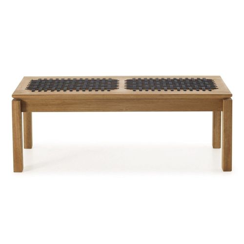 Banco em Madeira e Corda Náutica Traço 140x37cm Stain Jatobá