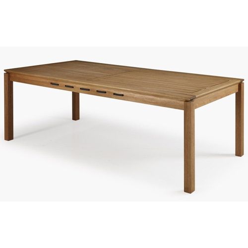 Mesa de Jantar 220x93cm Traço Linha Traço Bege/Stain Jatobá Stain Jatobá
