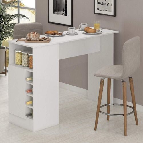 Bancada Balcão Mesa Cozinha Gourmet Branco