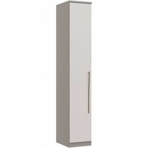 Módulo de Guarda Roupa 1 Porta Elegance Cinza/Niquel/Blanc Niquel/Blanc