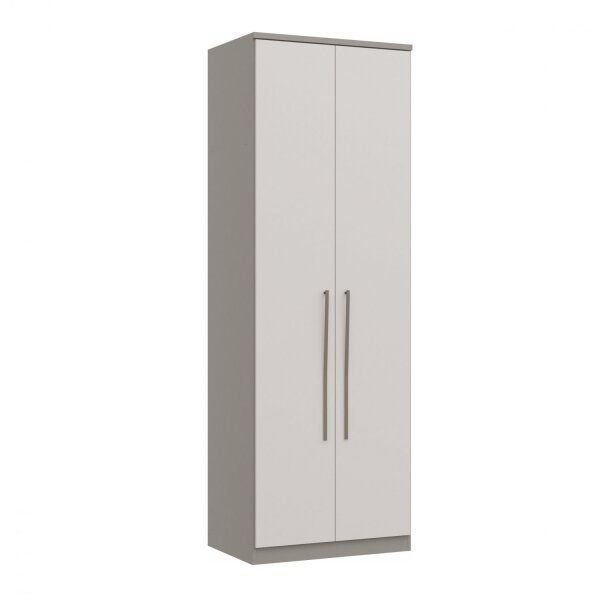 Módulo de Guarda Roupa 2 Portas 2 Gavetas Elegance Niquel/Blanc