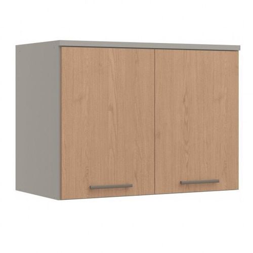 Armário Aéreo Modulado Elegance 2 Portas - Níquel/Angelin