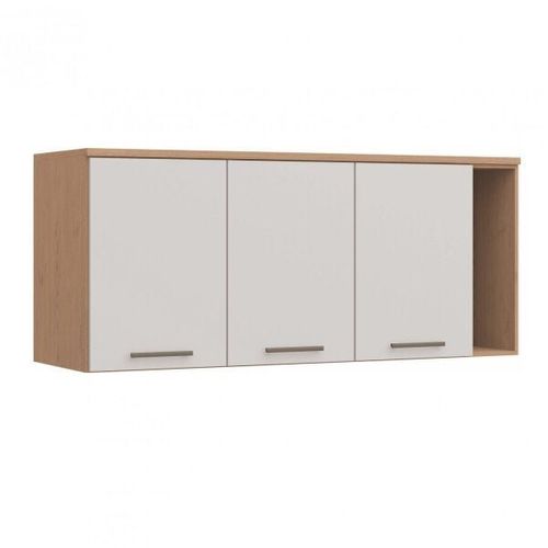 Armário Aéreo Modulado Elegance 3 Portas e 1 Nicho - Angelin/Blanc