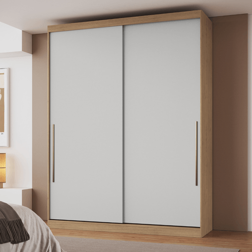 Módulo de Guarda Roupa 2 Portas 2 Gavetas Angelin e Blanc Elegance Angelin/Blanc