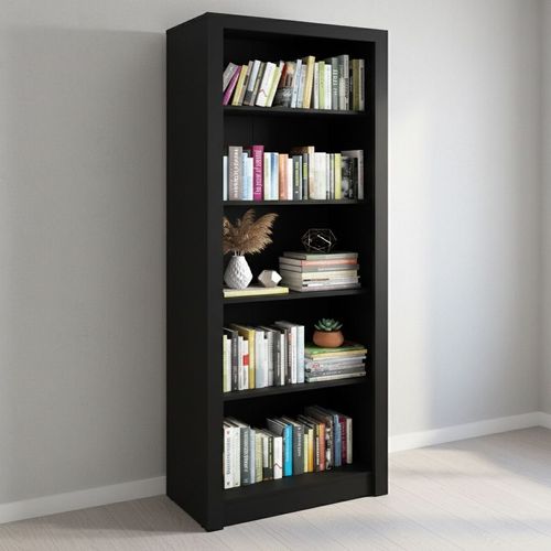 Estante Multiuso Escritório 171,5x60cm com 5 Prateleiras ME4104 Preto