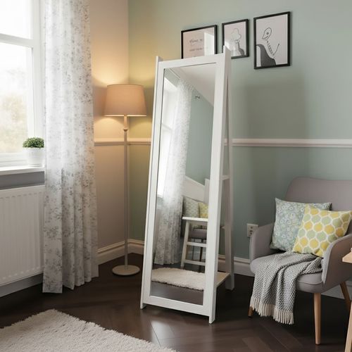 Espelheira 1,61m com 2 Prateleiras - Branco