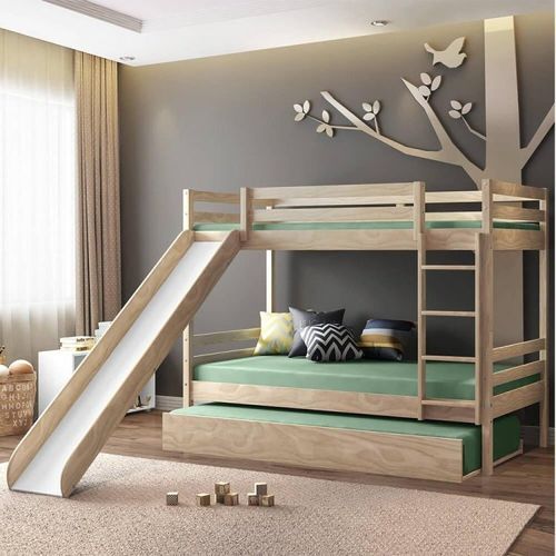 Treliche Teen Play com Escorregador Casatema Marrom Natural
