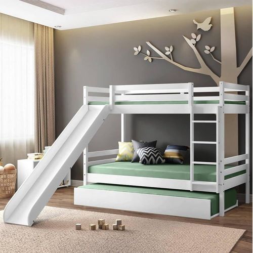 Treliche Teen Play com Escorregador Casatema Branco Branco
