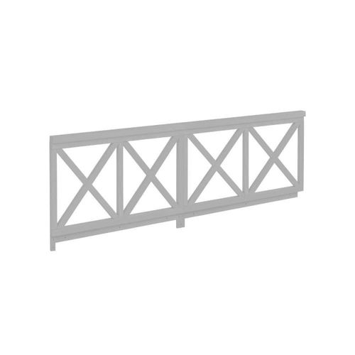 Grade de Proteção Dupla 100cm Casatema Cinza Cinza