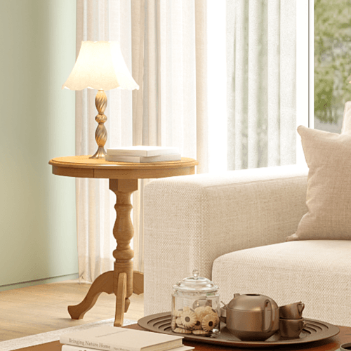 Mesa Lateral Aconchego em Madeira Maciça - Mel