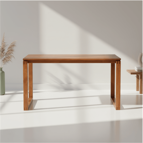 Mesa De Jantar 4 Lugares retangular Madeira Maciça Craft Garapa