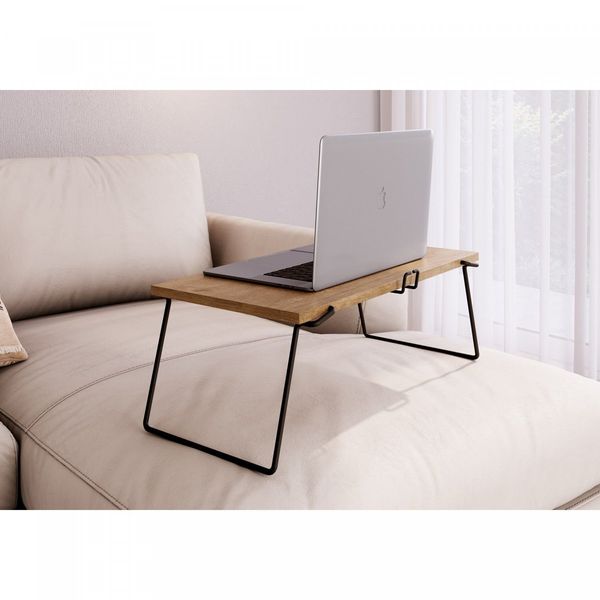 Mesa para Notebook Dobrável com Suporte de Smartphone 62cm Vermont E Preto Vermont/Preto