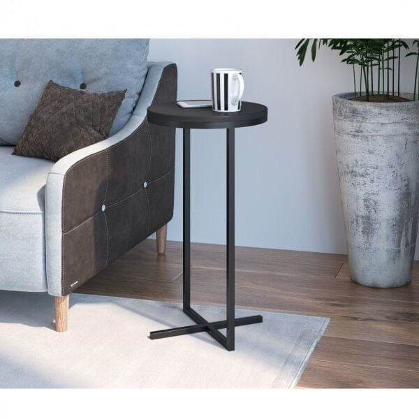 Mesa Lateral Volpi Alta Artesano Preto Preto