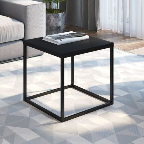 Mesa de Centro Industrial Cube 38 cm - Preto