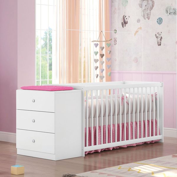 Berço Cômoda Gutti Branco