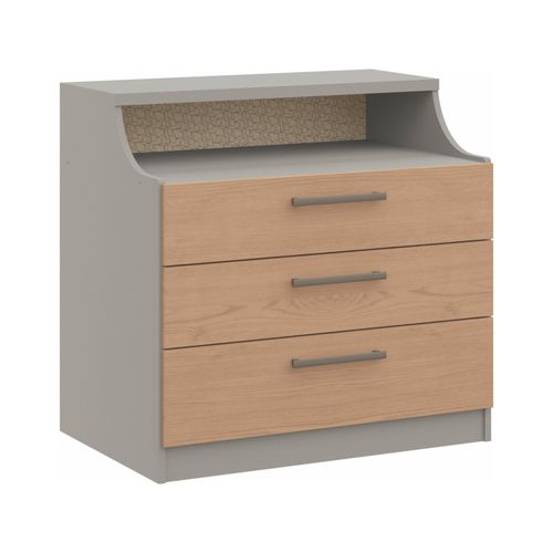 Cômoda Modulada Elegance com Gavetas - Níquel/Angelin