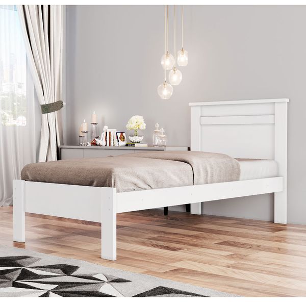 Cama Solteiro Plin - Branco