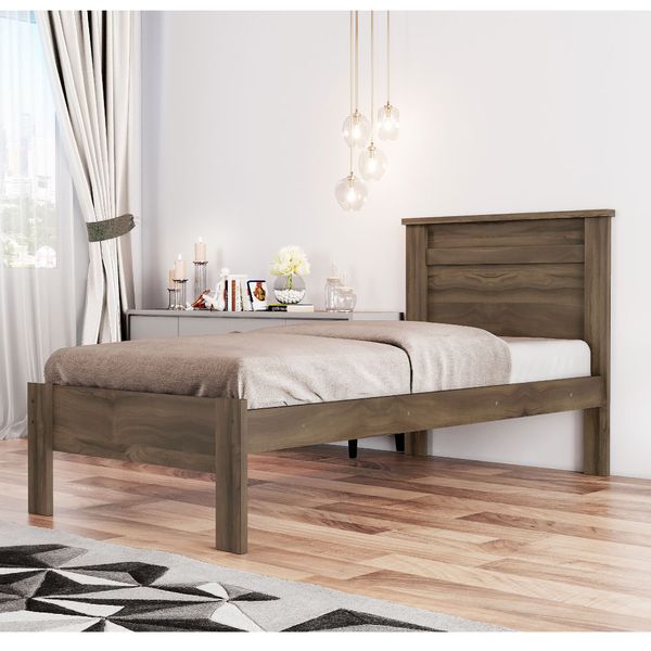 Cama Solteiro Plin - Café