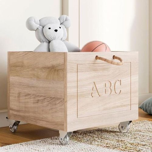 Caixa de Brinquedos Casinha - Carvalho