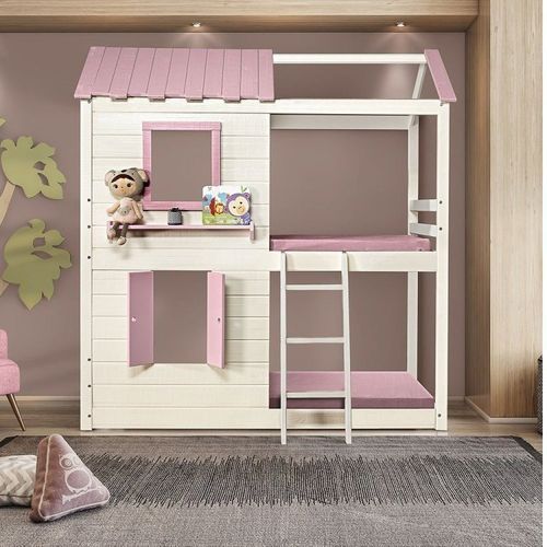 Beliche Montessoriano Club House Premium Branco/Rosa - Casatema