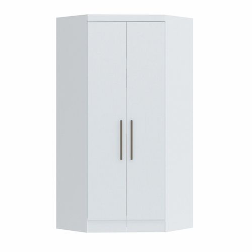 Guarda Roupa Modulado Infinity de Canto com 2 Portas - Branco Line