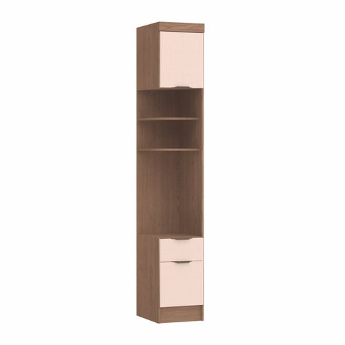 Guarda Roupa Modulado Infinity com 1 Gaveta - Macadâmia/Blush Line