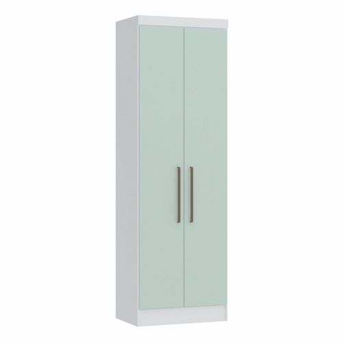 Guarda Roupa Modulado Infinity com 2 Portas - Branco Line/Pistache