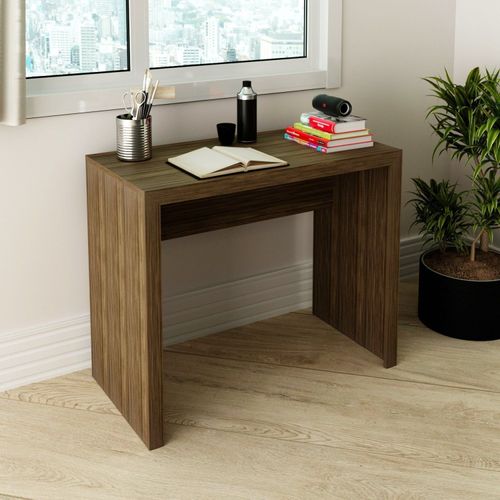 Mesa de Escritório 90 cm - Nogal